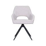 LABEL51 Eetkamerstoel Finley - Naturel - Boucle - set van 2