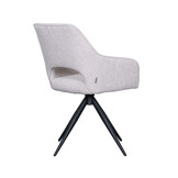 LABEL51 Eetkamerstoel Finley - Naturel - Boucle - set van 2