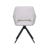 LABEL51 Eetkamerstoel Finley - Naturel - Boucle - set van 2