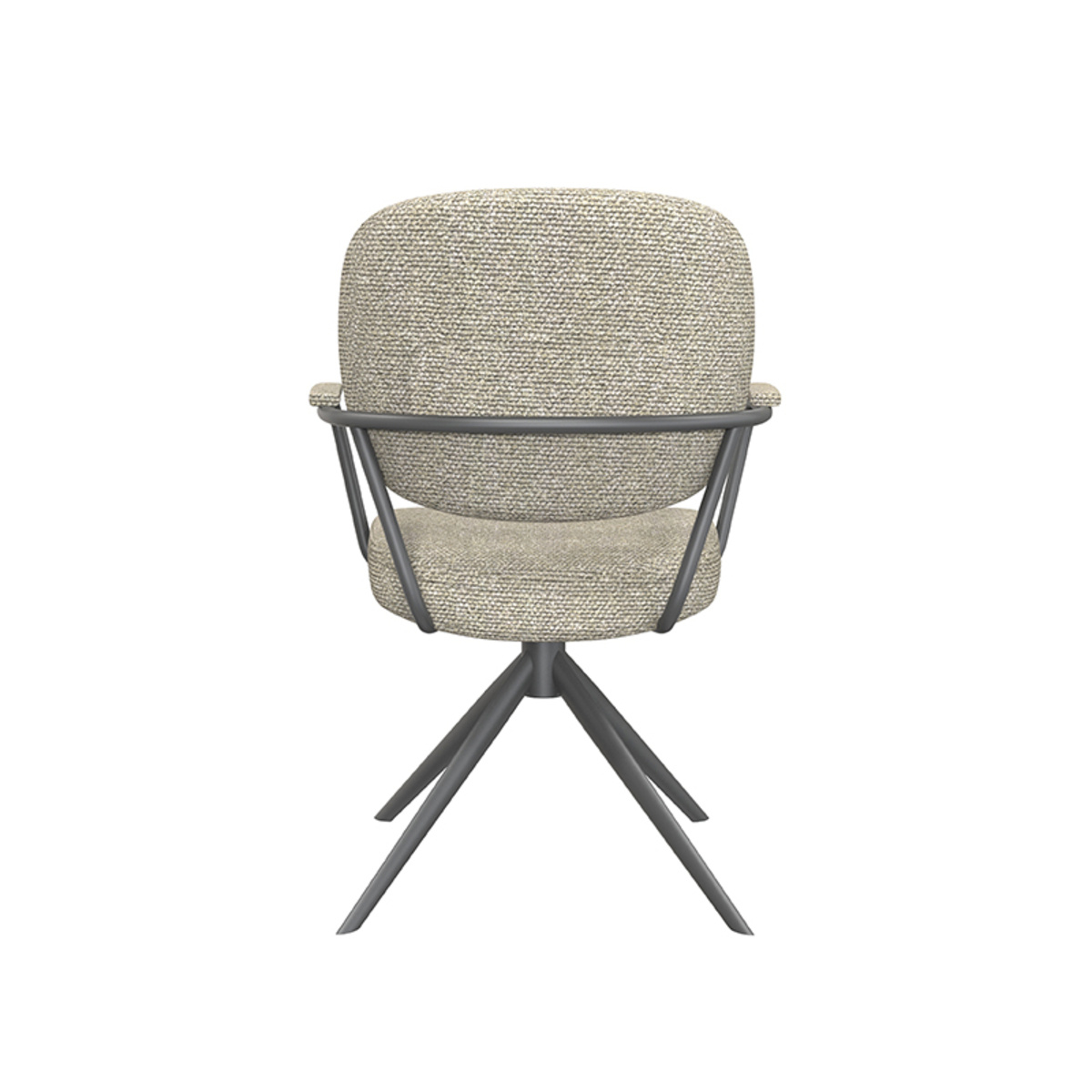 LABEL51 Eetkamerstoel Basel - Naturel - Boucle - set van 2