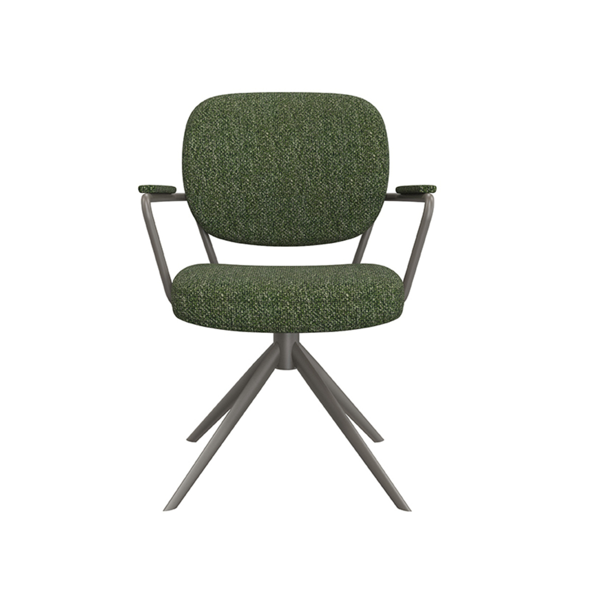 LABEL51 Eetkamerstoel Basel - Forest - Boucle - set van 2