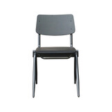 LABEL51 Eetkamerstoel Solid - Zwart - Hout - set van 2