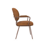 LABEL51 Eetkamerstoel Lausanne - Coral - Boucle - set van 2