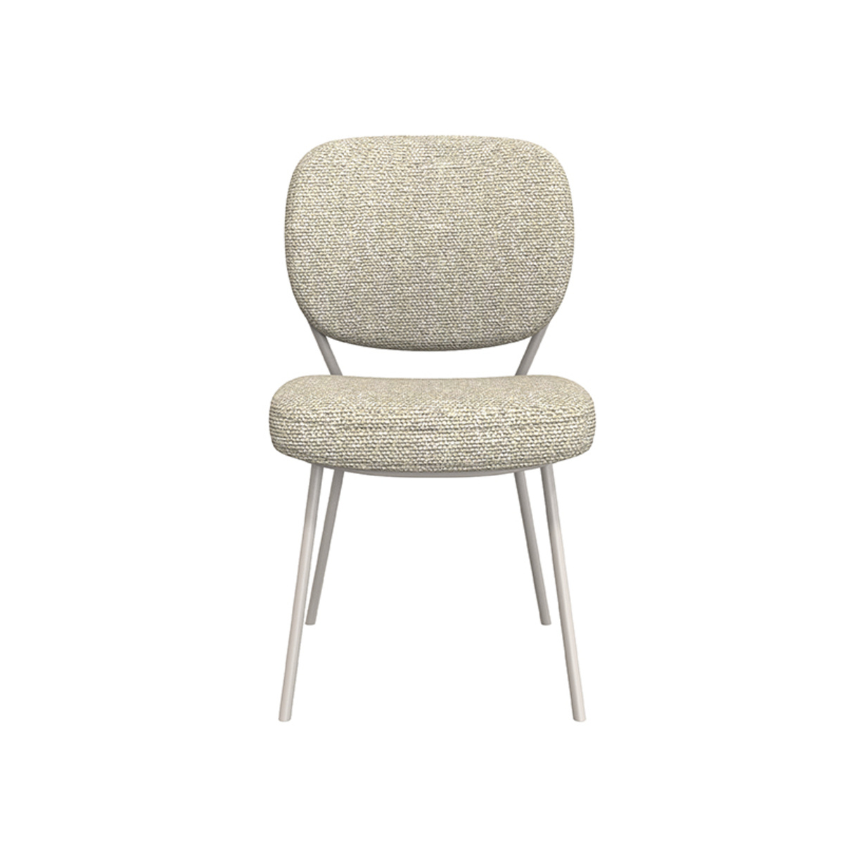 LABEL51 Eetkamerstoel Singapore - Naturel - Boucle - set van 2