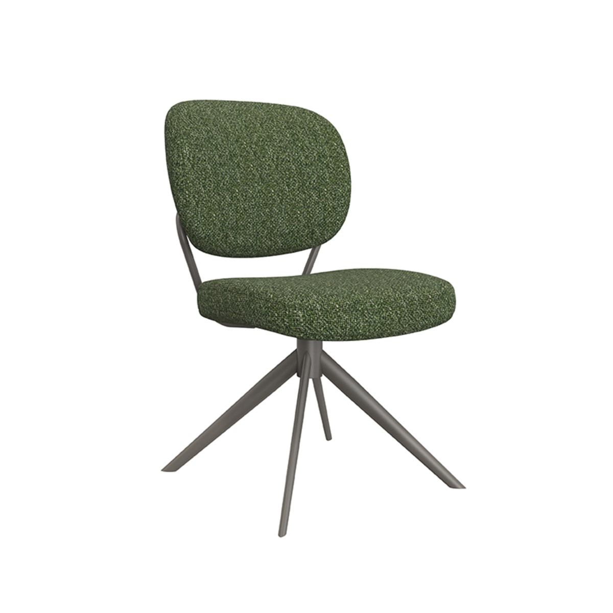 LABEL51 Eetkamerstoel Geneva - Forest - Boucle - set van 2