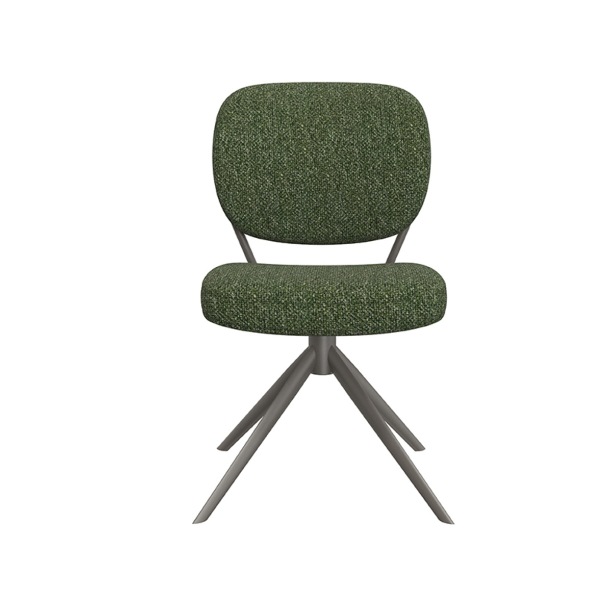 LABEL51 Eetkamerstoel Geneva - Forest - Boucle - set van 2