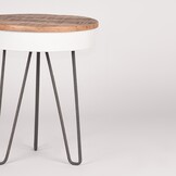 LABEL51 - Bijzettafel Saria - Wit - 44x44x53cm