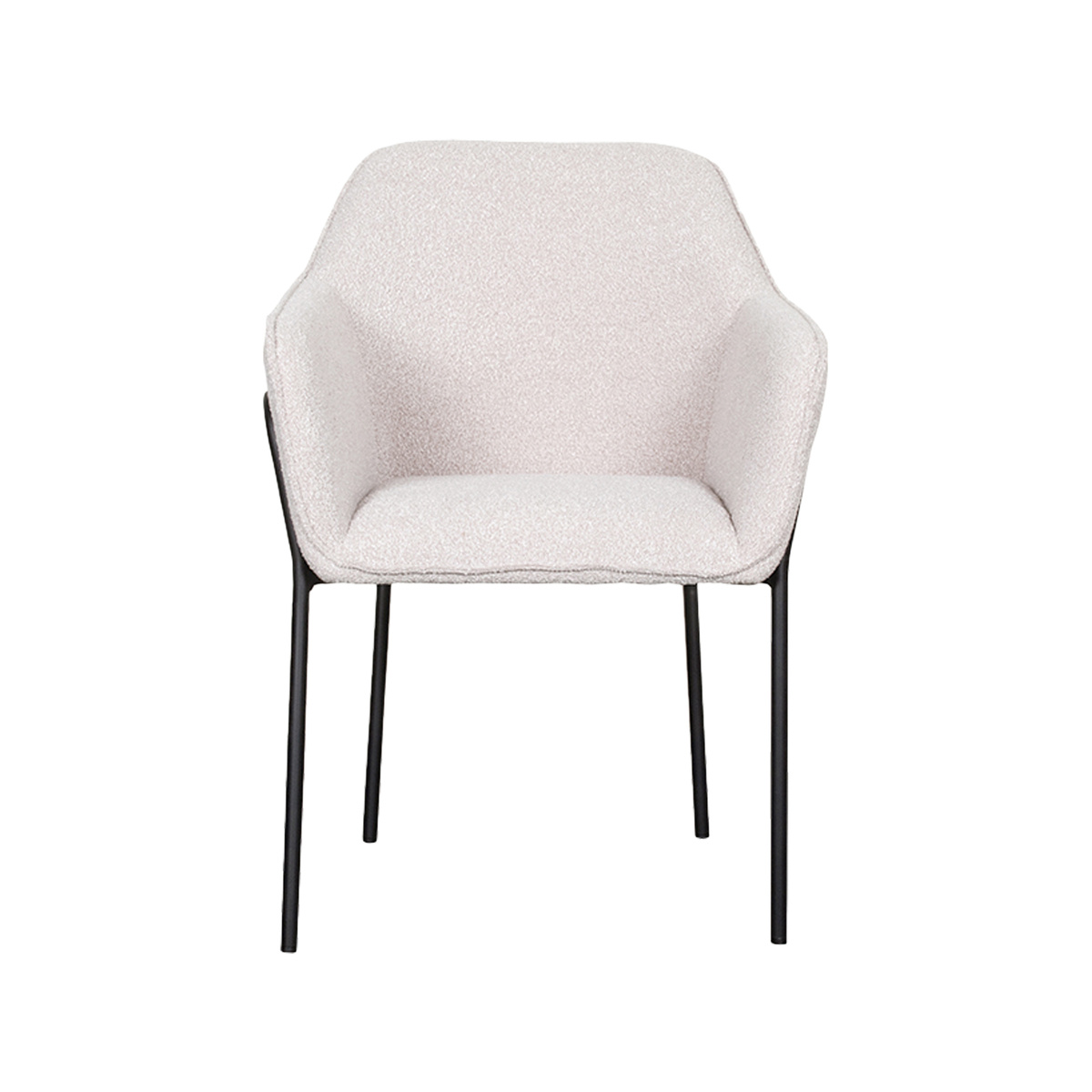LABEL51 Eetkamerstoel Dexter - Naturel - Boucle - set van 2
