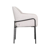LABEL51 - Eetkamerstoel Dexter - Beige - 62x66x85cm - Set van 2