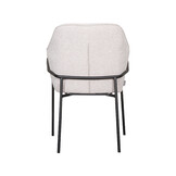 LABEL51 - Eetkamerstoel Dexter - Beige - 62x66x85cm - Set van 2