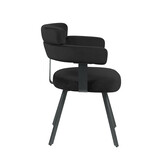 LABEL51 - Eetkamerstoel Bardio - Zwart - 57x62x79cm - Set van 2