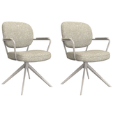 LABEL51 Eetkamerstoel Basel - Naturel - Boucle - set van 2