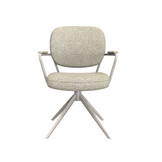 LABEL51 Eetkamerstoel Basel - Naturel - Boucle - set van 2