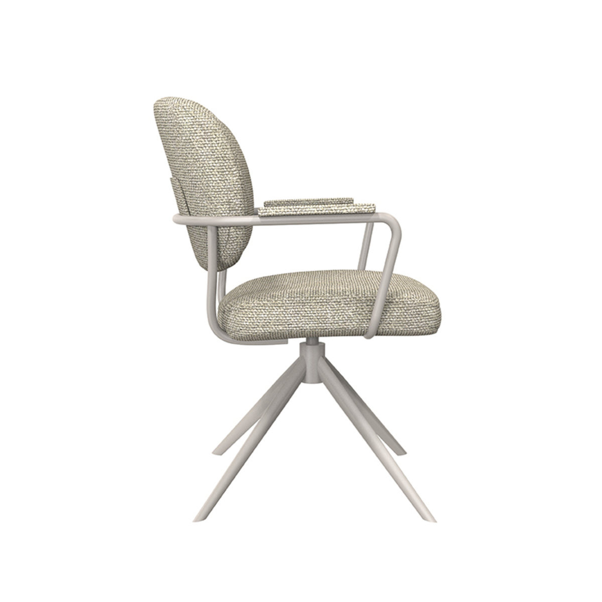 LABEL51 Eetkamerstoel Basel - Naturel - Boucle - set van 2