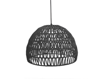 LABEL51 Hanglamp Rope - Zwart - Stof - L