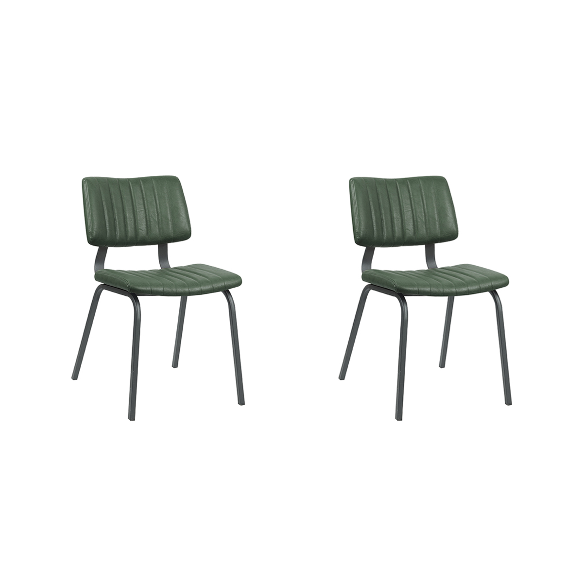 LABEL51 Eetkamerstoel Gusto - Hunter - PU-Leder - set van 2