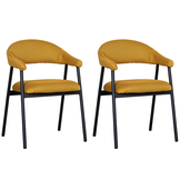 LABEL51 Eetkamerstoel Amaze - Oker - Breathe - set van 2