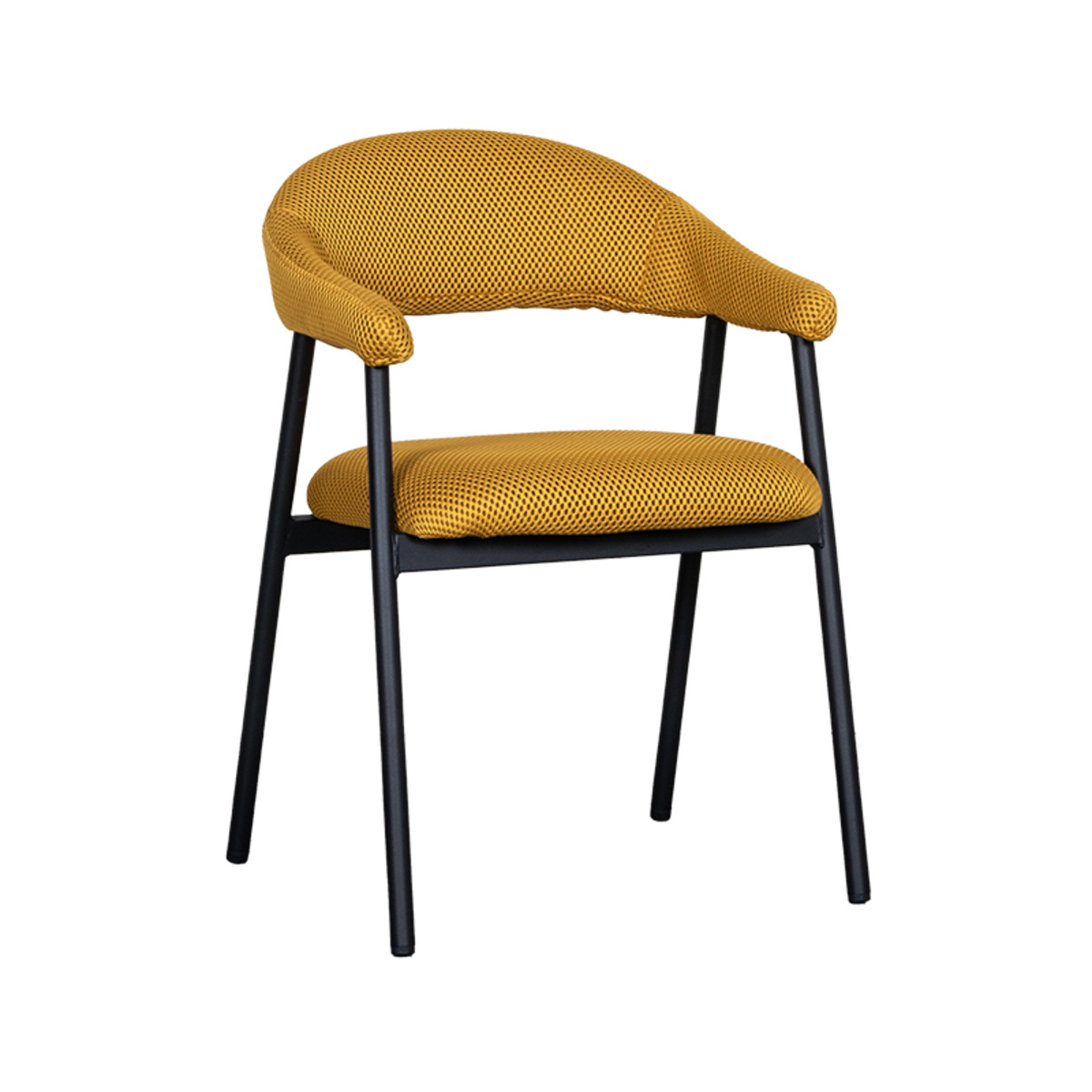 LABEL51 Eetkamerstoel Amaze - Oker - Breathe - set van 2