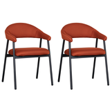 LABEL51 - Eetkamerstoel Amaze - Rust - 54x54x80cm - Set van 2