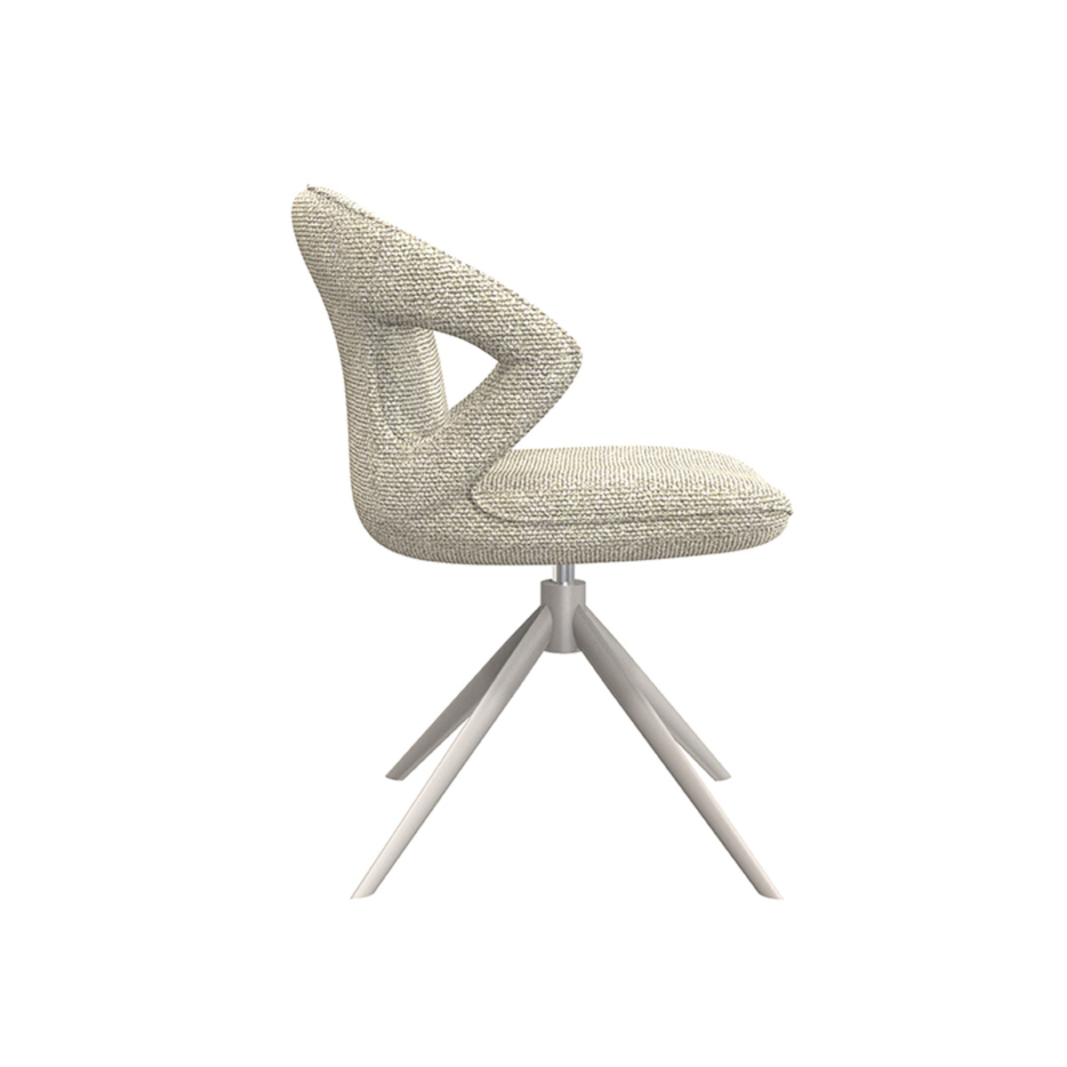 LABEL51 - Eetkamerstoel Zurich - Beige - 56x64x86cm - Set van 2