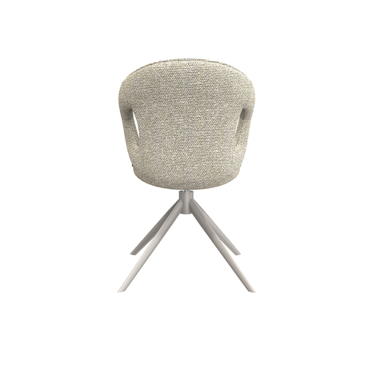 LABEL51 - Eetkamerstoel Zurich - Beige - 56x64x86cm - Set van 2