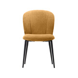LABEL51 - Eetkamerstoel Vino - Mustard - 62x49x85cm - Set van 2