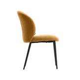 LABEL51 - Eetkamerstoel Vino - Mustard - 62x49x85cm - Set van 2