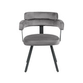 LABEL51 - Eetkamerstoel Bardio - Taupe - 57x62x79cm - Set van 2