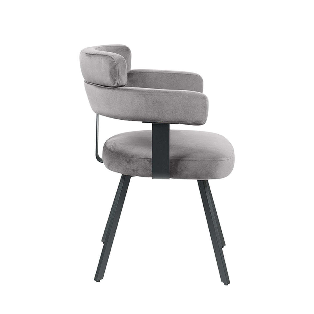 LABEL51 - Eetkamerstoel Bardio - Taupe - 57x62x79cm - Set van 2