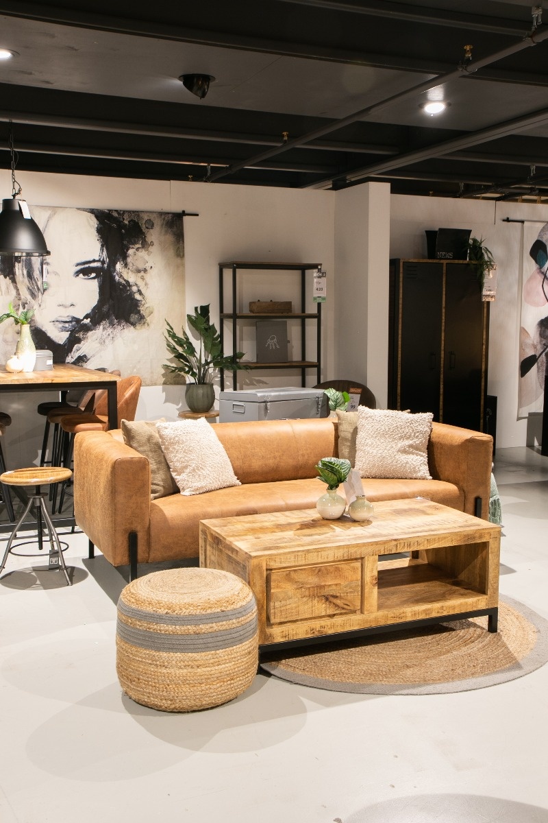 LABEL51 Salontafel Ghent - Rough - Mangohout - 110x60 cm