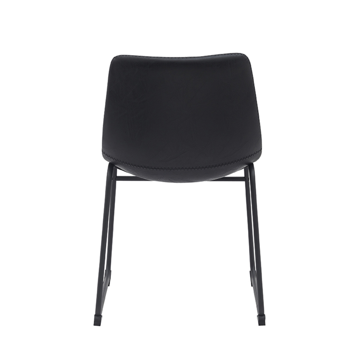 LABEL51 - Eetkamerstoel Risto - Zwart - 55x47x79cm - Set van 2