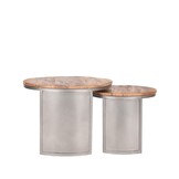 LABEL51 - Salontafel Set Bunch - Bruin - 60x60x45cm