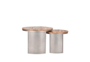 LABEL51 - Salontafel Set Bunch - Bruin - 60x60x45cm