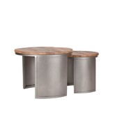 LABEL51 - Salontafel Set Bunch - Bruin - 60x60x45cm