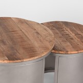 LABEL51 - Salontafel Set Bunch - Bruin - 60x60x45cm