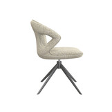 LABEL51 - Eetkamerstoel Zurich - Beige - 56x64x86cm - Set van 2