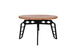 LABEL51 Salontafel Pebble - Rough - Mangohout - Rond - 80 cm