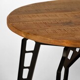 LABEL51 Salontafel Pebble - Rough - Mangohout - Rond - 80 cm