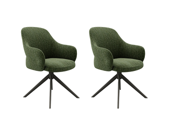 LABEL51 Eetkamerstoel Bern - Forest - Boucle - set van 2