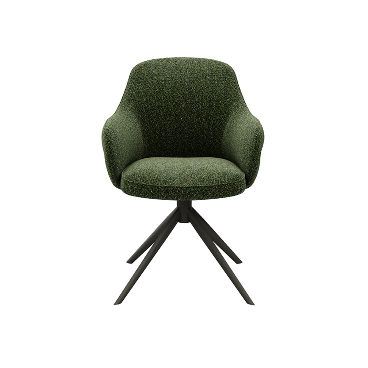 LABEL51 - Eetkamerstoel Bern - Groen - 66x61x91cm - Set van 2