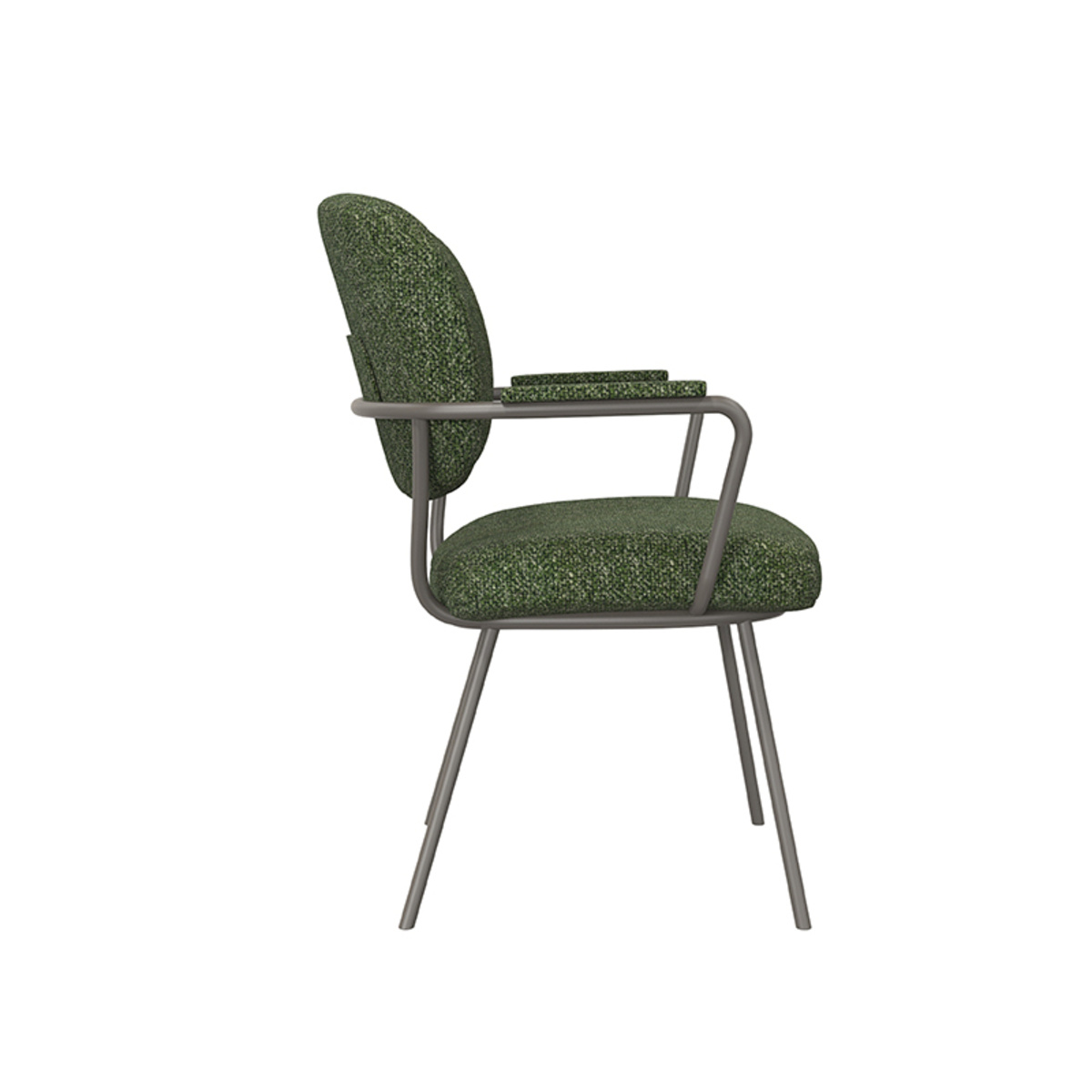 LABEL51 - Eetkamerstoel Lausanne - Groen - 64x61x89cm