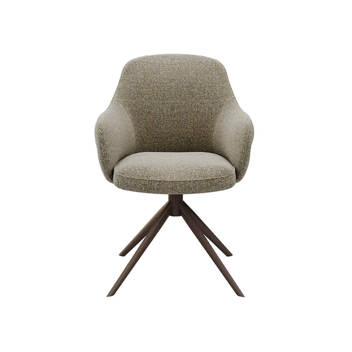 LABEL51 - Eetkamerstoel Bern - Grijs - 66x61x91cm - Set van 2