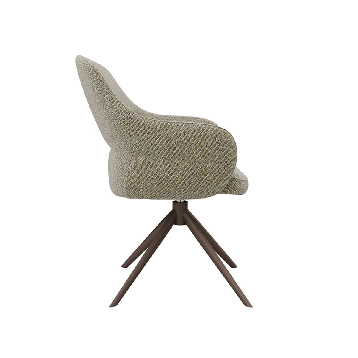 LABEL51 Eetkamerstoel Bern - Truffel grijs - Boucle - set van 2