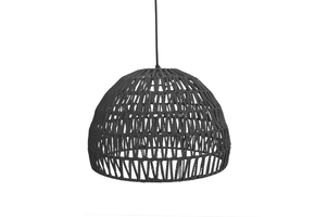 LABEL51 Hanglamp Rope - Zwart - Stof - M