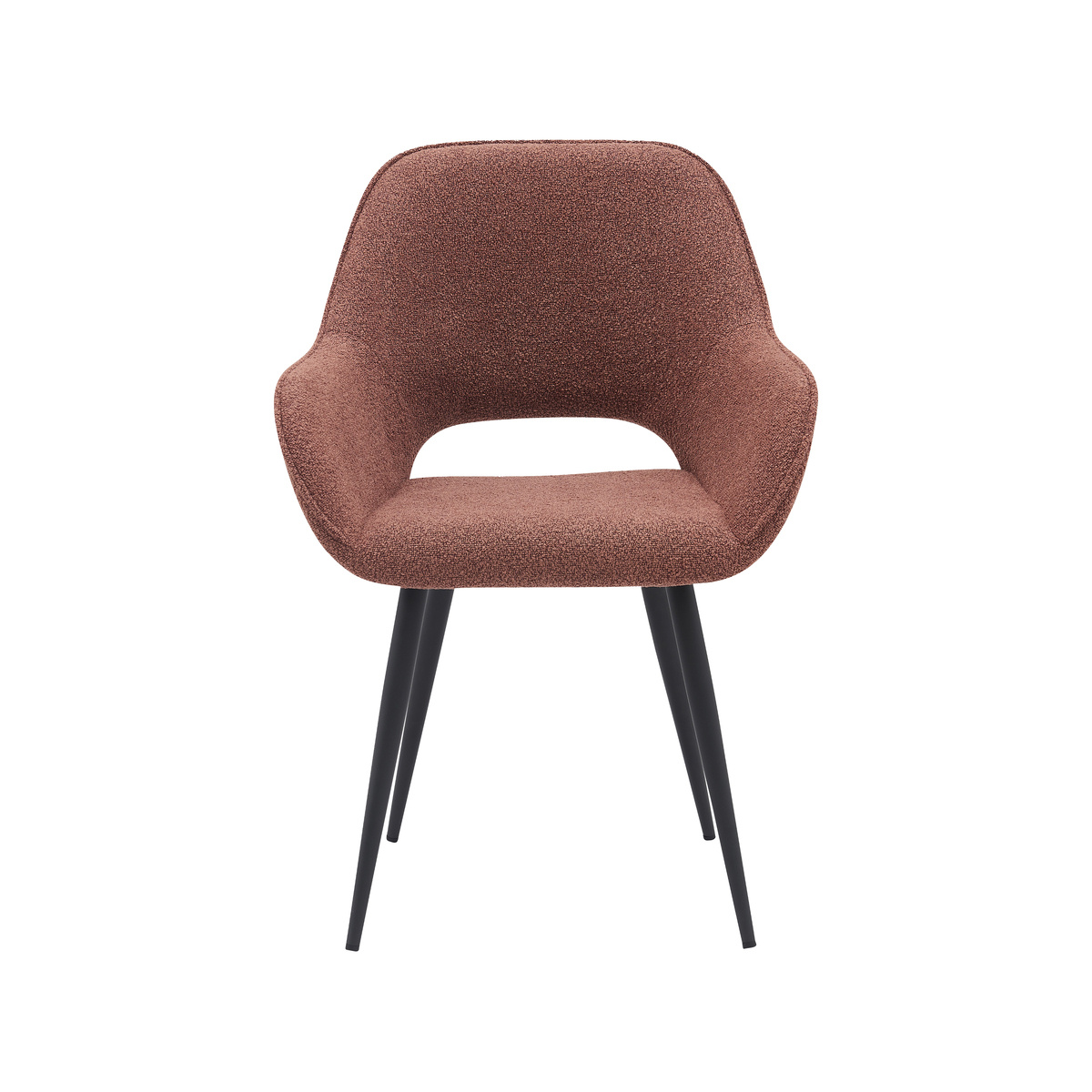 LABEL51 Eetkamerstoel Fer - Terra - Boucle - set van 2