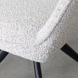 LABEL51 - Eetkamerstoel Finley - Beige - 59x60x91cm - Set van 2