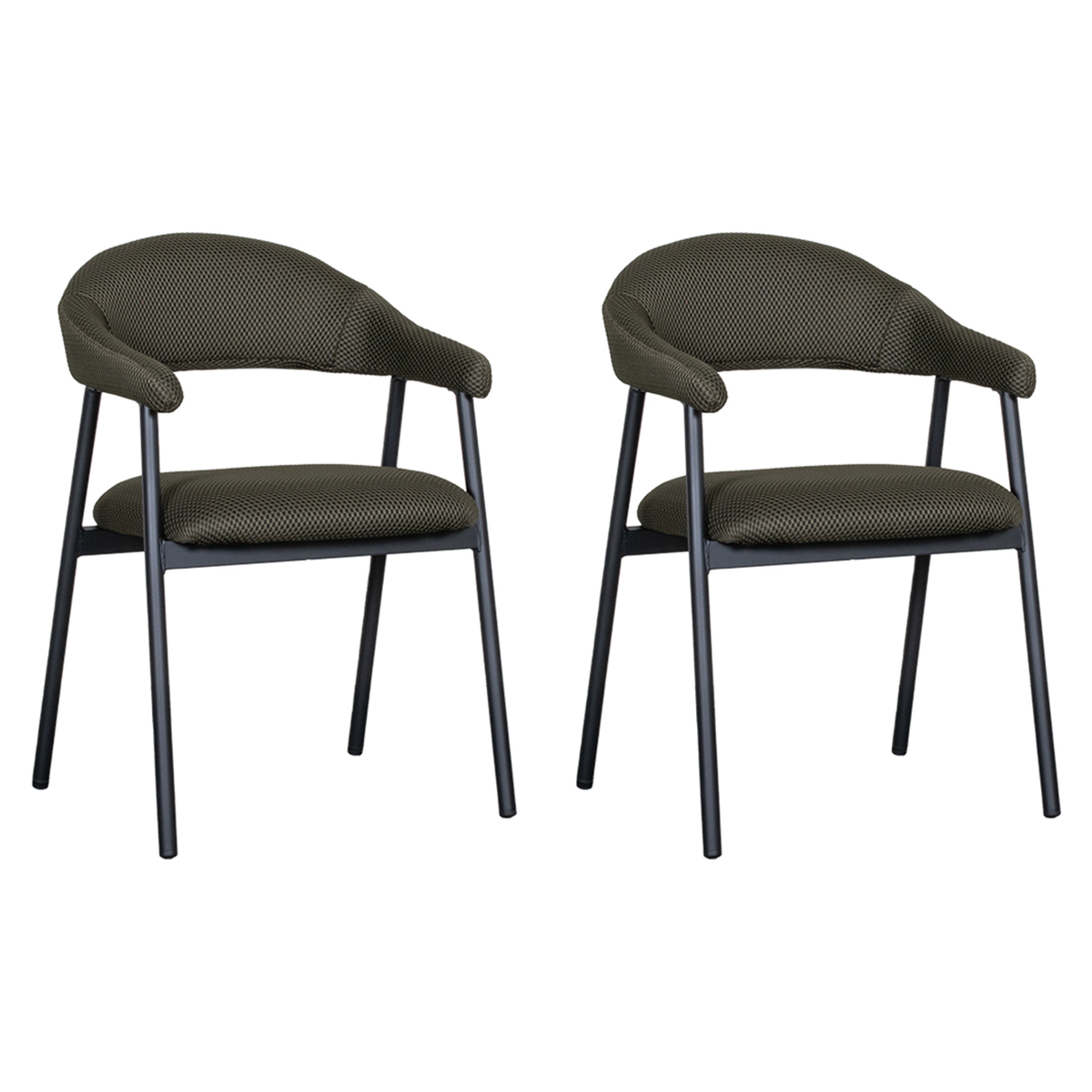 LABEL51 Eetkamerstoel Amaze - Hunter - Breathe - set van 2