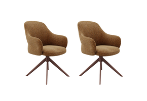 LABEL51 Eetkamerstoel Bern - Coral - Boucle - set van 2