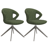 LABEL51 Eetkamerstoel Zurich - Forest - Boucle - set van 2