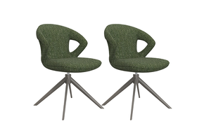 LABEL51 Eetkamerstoel Zurich - Forest - Boucle - set van 2